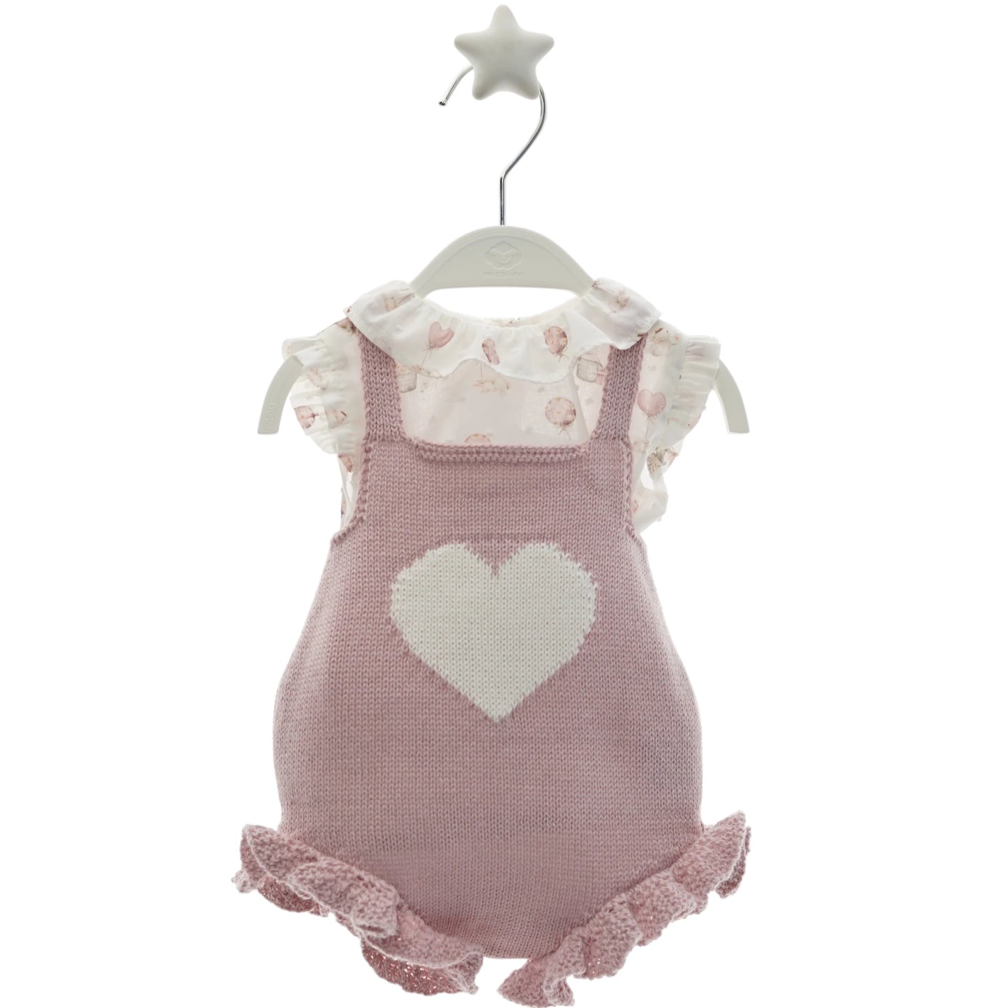 Conjunto ranita punto y blusita 'Dennise'