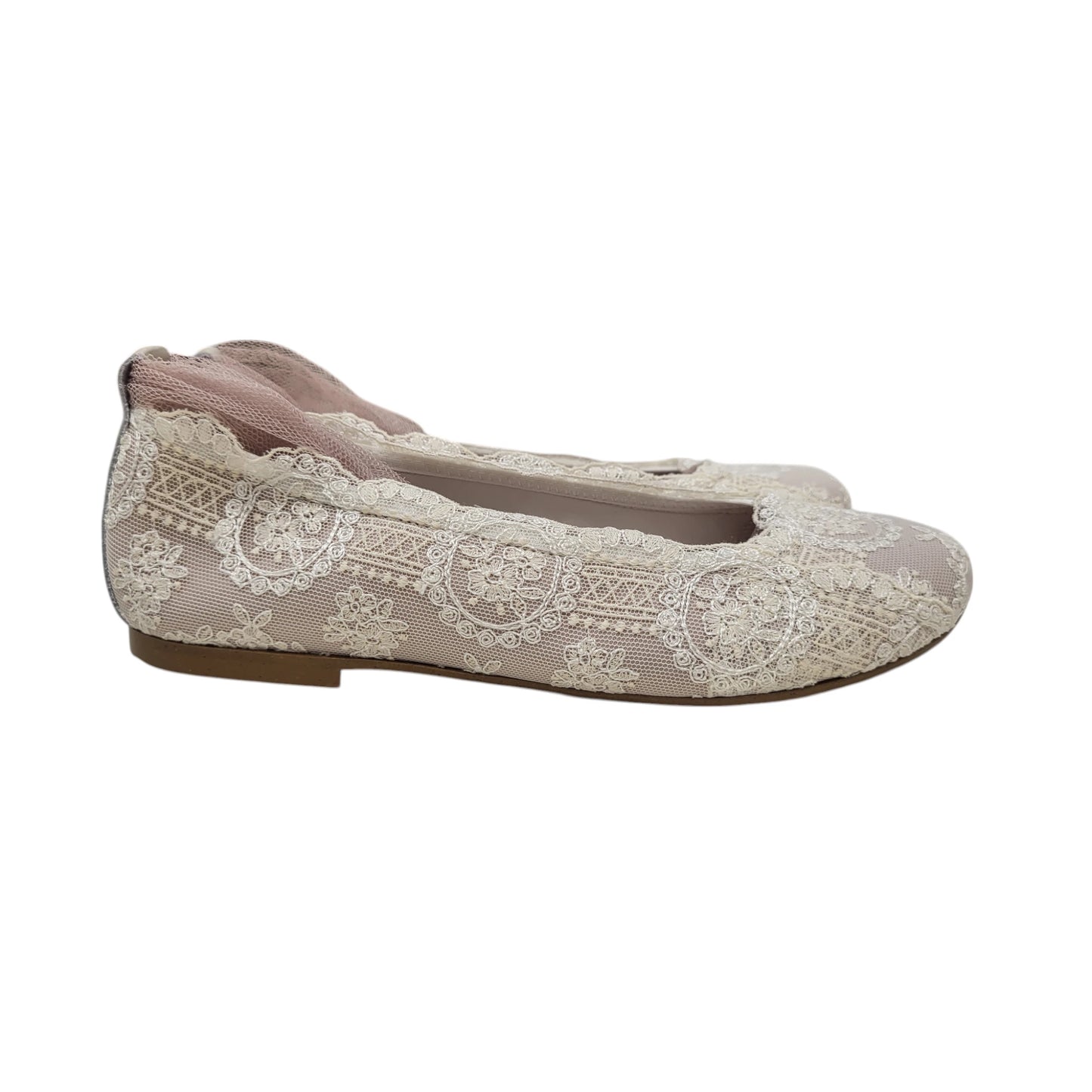 Zapato de niña ceremonia rosa empolvado 'Joya'