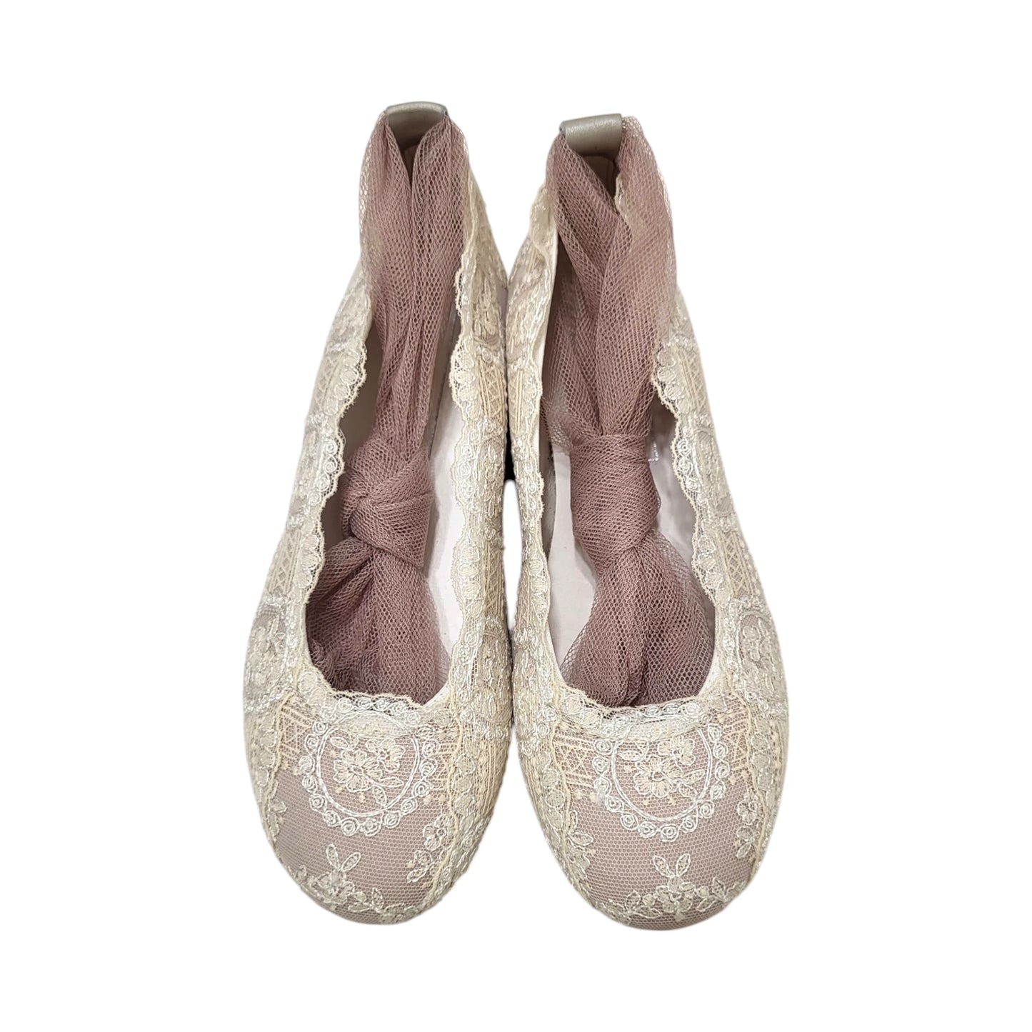 Zapato de niña ceremonia rosa empolvado 'Joya'