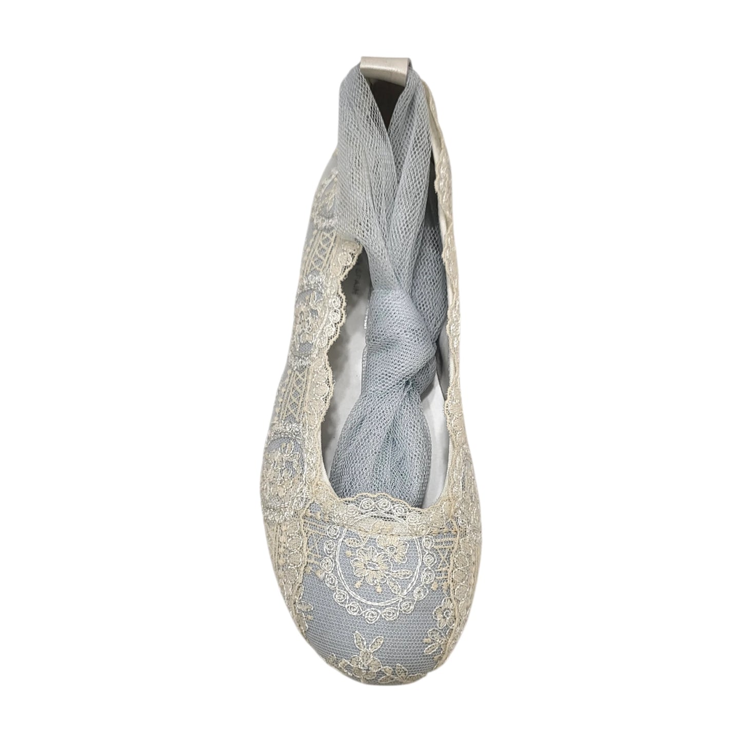 Zapato de niña ceremonia azul empolvado claro 'Joya'