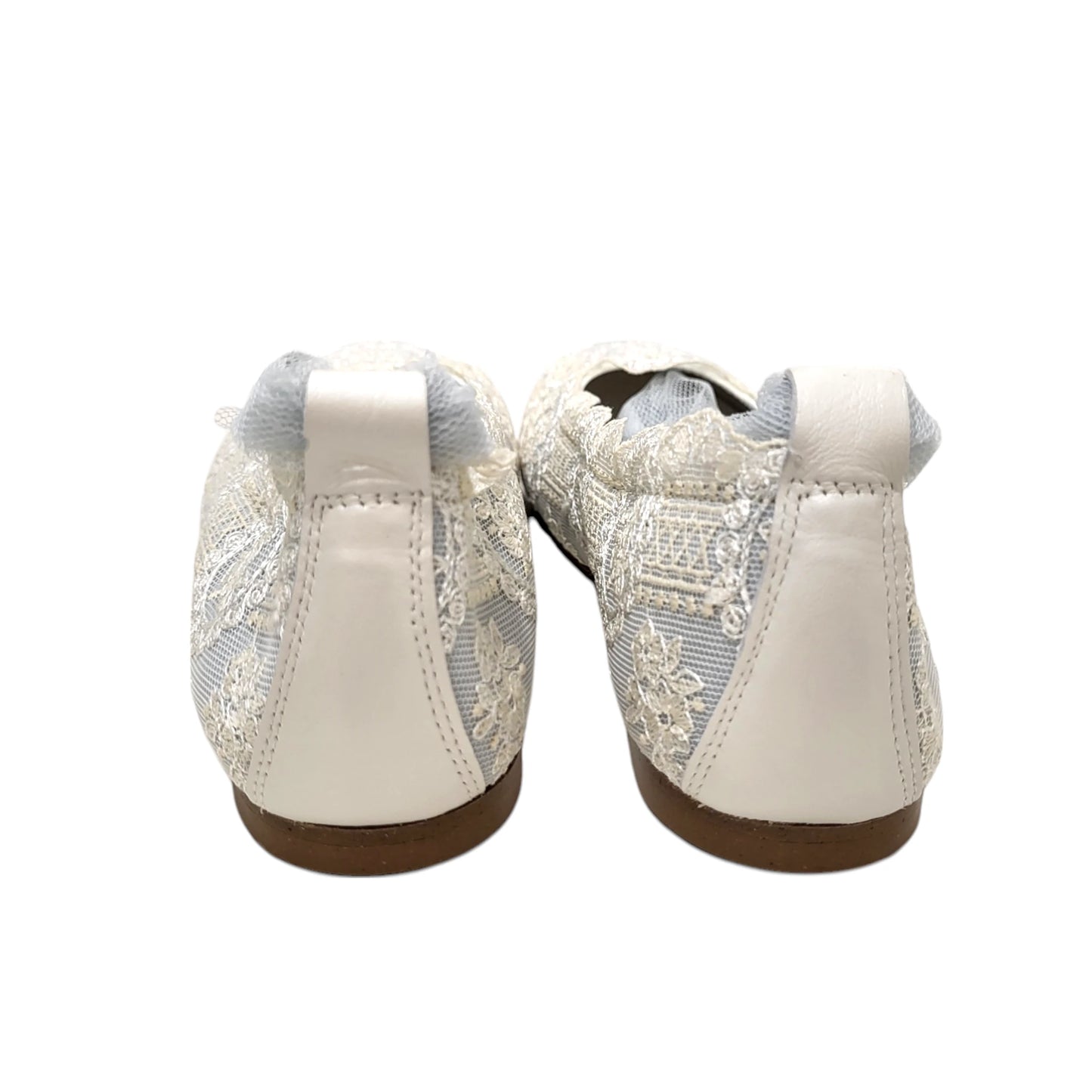 Zapato de niña ceremonia azul empolvado claro 'Joya'