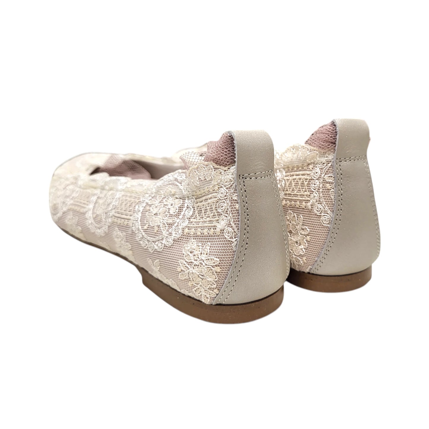 Zapato de niña ceremonia rosa empolvado 'Joya'