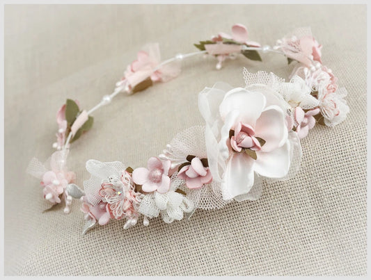 Corona modelo 'Zafiro' rosa