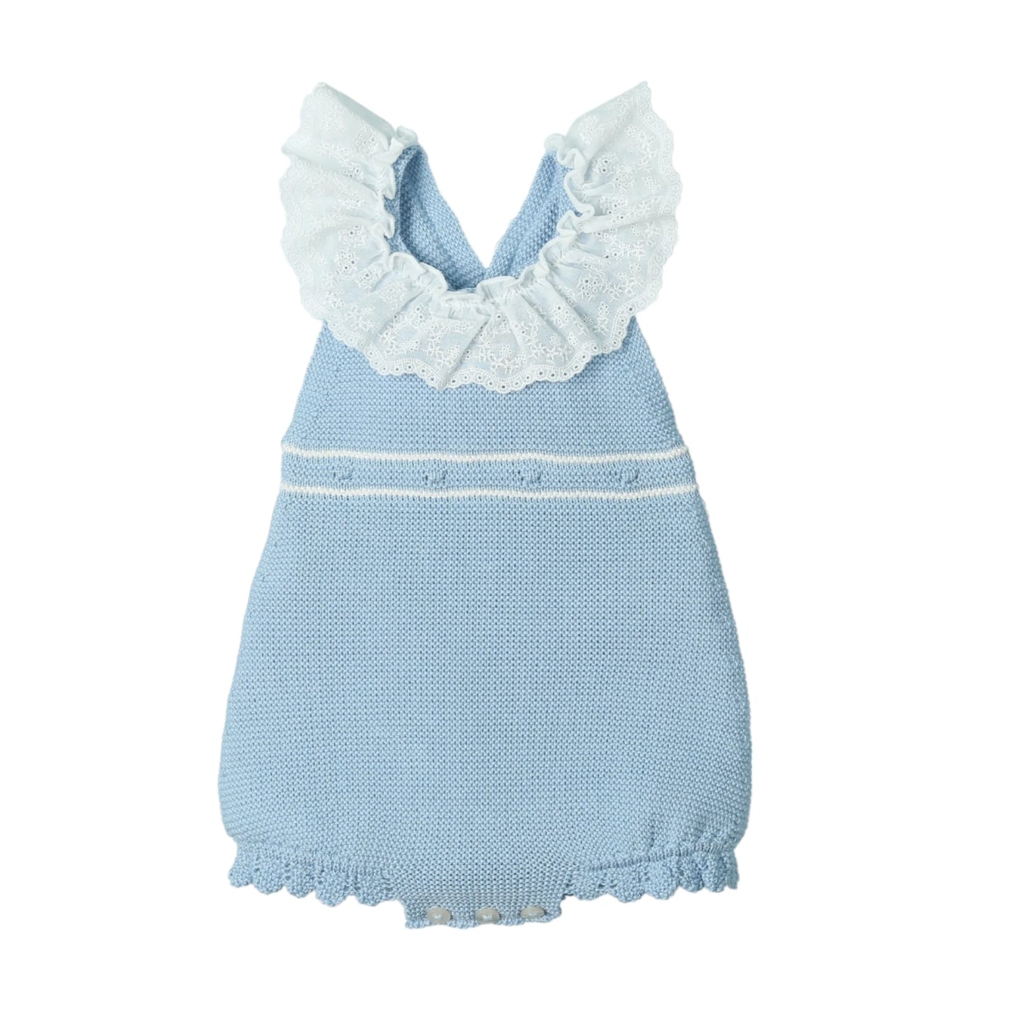 Pelele de punto desmangado tirantes cruzados 'RICH'