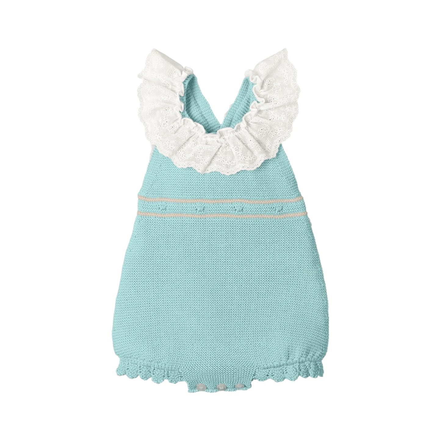 Pelele de punto desmangado tirantes cruzados 'RICH'