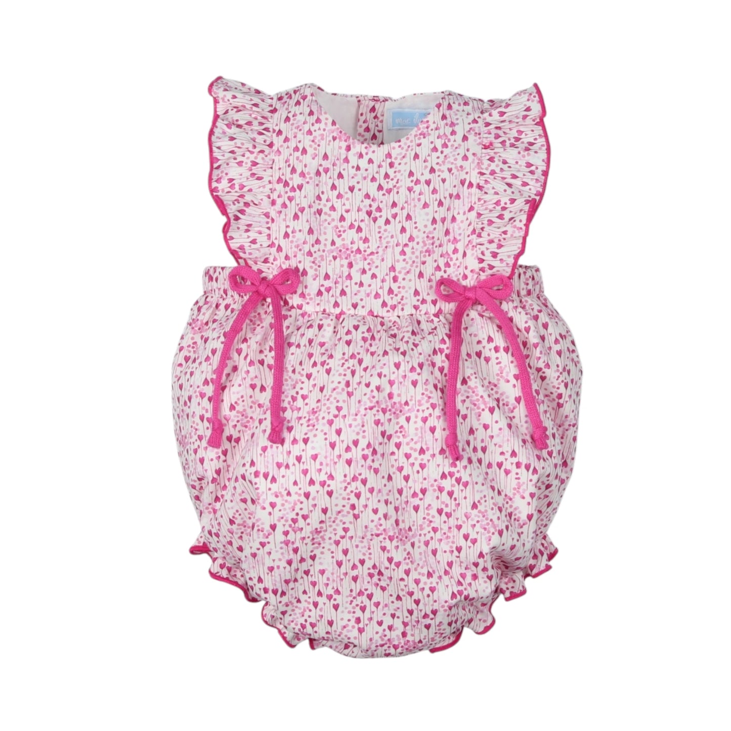 Ranita niña lacitos tejido estampado 'lovely'