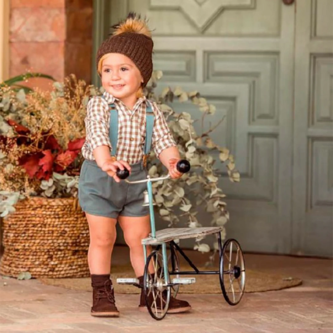 Conjunto de niño pantalón con tirantes y camisa 'Giulio'