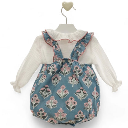 Conjunto de ranita con tirantes y camisa bebé 'Jaipur'